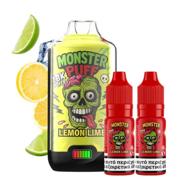 Picture of Monster Puff Lemon Lime 2ml+10ml 28K Disposable Kit 20mg