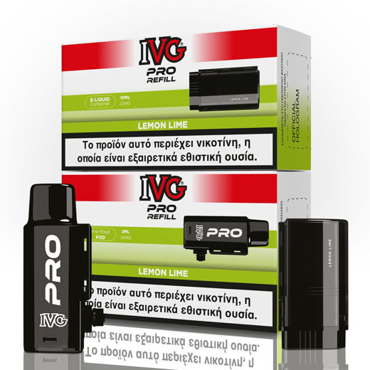 Εικόνα της IVG Pro Refill Lemon Lime 2ml+10ml 10000 Puffs Prefilled Pod 20mg