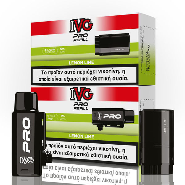 Picture of IVG Pro Refill Lemon Lime 2ml+10ml 10000 Puffs Prefilled Pod 20mg