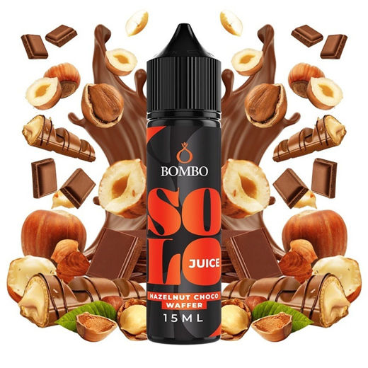Εικόνα της Bombo Solo Hazelnut Choco Waffer 15/60ml
