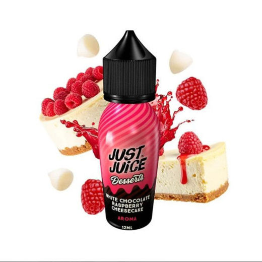 Εικόνα της Just Juice Desserts White Chocolate Raspberry Cheesecake 12/60ml