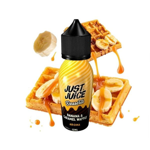 Εικόνα της Just Juice Desserts Banana & Caramel Waffle 12/60ml