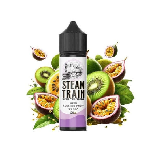 Εικόνα της Steam Train Kiwi Passion Fruit Guava 20/60ml Disposable Edition