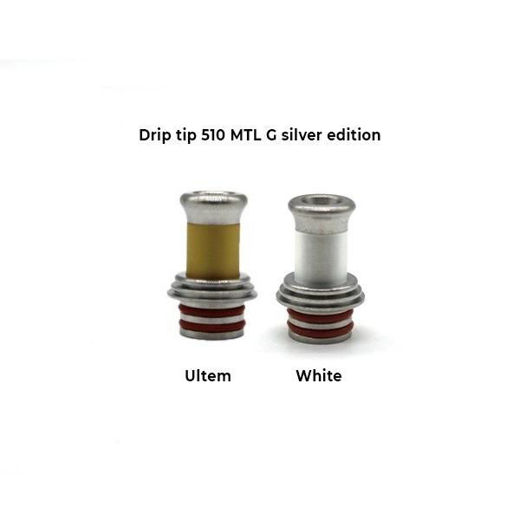 Εικόνα της 510 Drip Tip MTL G Silver Edition