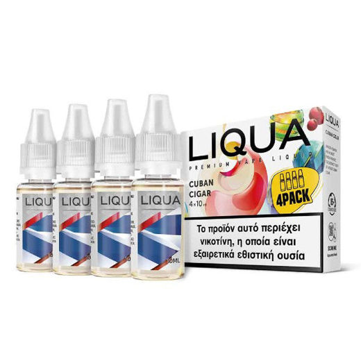 Εικόνα της Liqua Cuban Cigar 4 pcs x 10ml