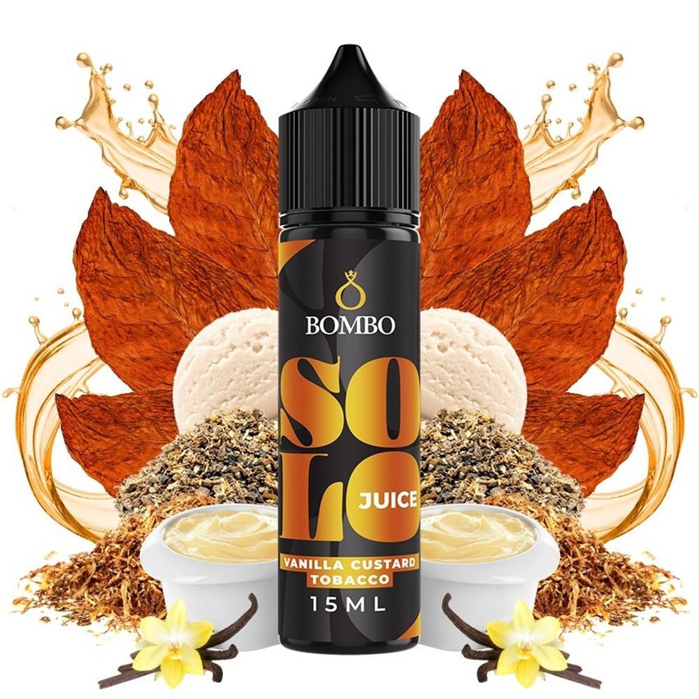 Picture of Bombo Solo Vanilla Custard Tobacco 15/60ml
