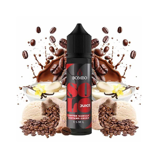 Εικόνα της Bombo Solo Juice Coffee Vanilla Custard Cream 15ml/60ml