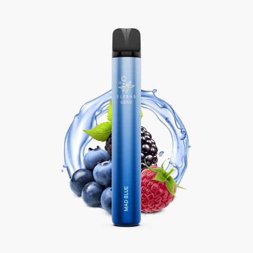 Εικόνα της Elf Bar 600V2 Mad Blue 20mg 2ml