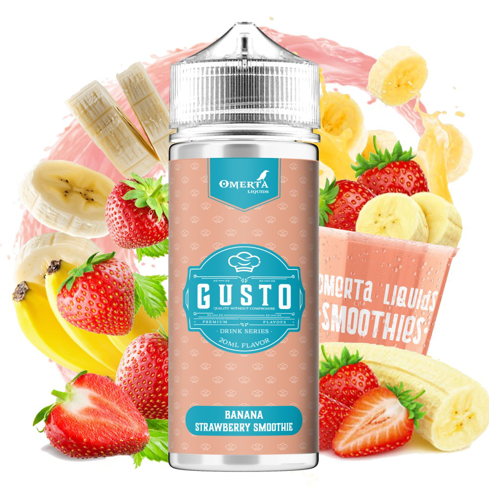 Picture of Omerta Gusto Banana Strawberry Smoothie 20/120ml