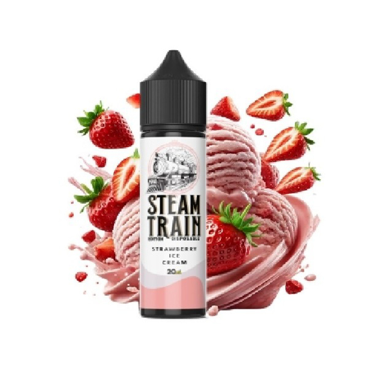 Εικόνα της Steam Train Strawberry Ice Cream 20/60ml Disposable Edition
