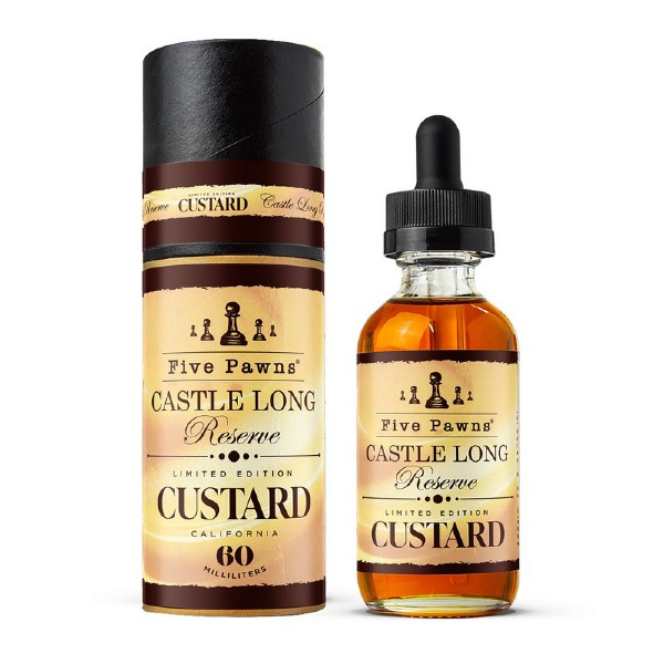 Picture of Five Pawns Castle Long Reserve Custard 30/60ML 2025 Limited Edition