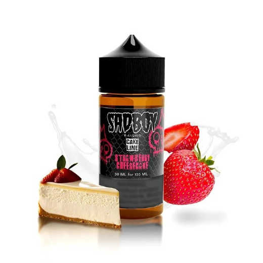 Εικόνα της SadBoy Cake Line Strawberry Cheesecake 30/120ML
