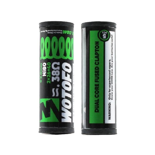 Εικόνα της WOTOFO Ni80 Dual Core Fused Clapton 2*26+40G / 0.38Ω 5pcs