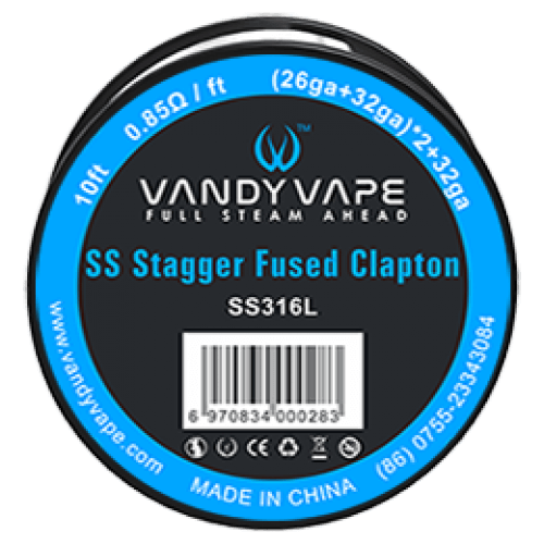 Picture of VANDY VAPE SS316 WIRE STAGGERED FUSED CLAPTON 3M