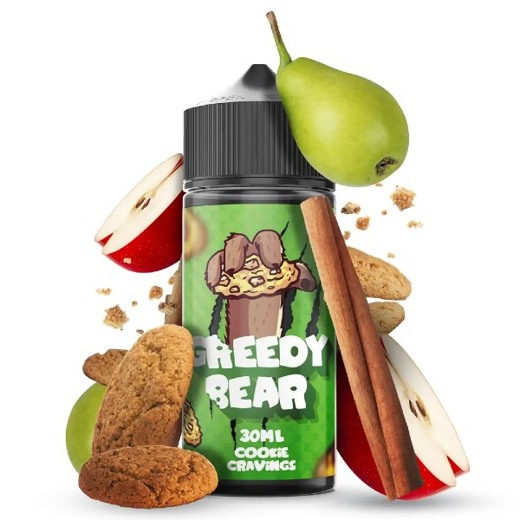 Εικόνα της Greedy Bear Cookie Cravings 30/120ML Vape Distillery