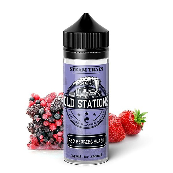 Picture of Steam Train Old Stations Red Berries Slash 24/120ML
