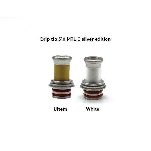 Εικόνα της 510 Drip Tip MTL G Silver Edition