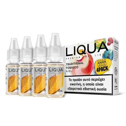 Εικόνα της Liqua Traditional Tobacco 4pcs x 10ml