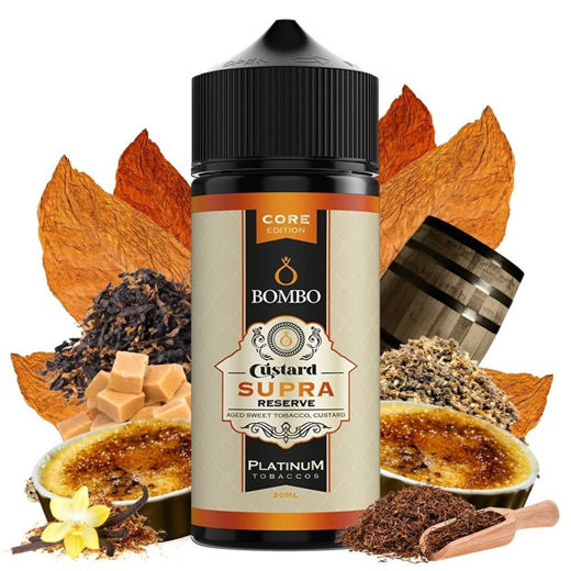 Εικόνα της Bombo Custard Supra Reserve Core 20/120ml Platinum Tobaccos